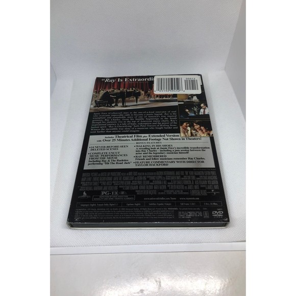 Ray DVD Ray Charles Jamie Foxx Regina King Slipcover Used Good Condition - Picture 2 of 6